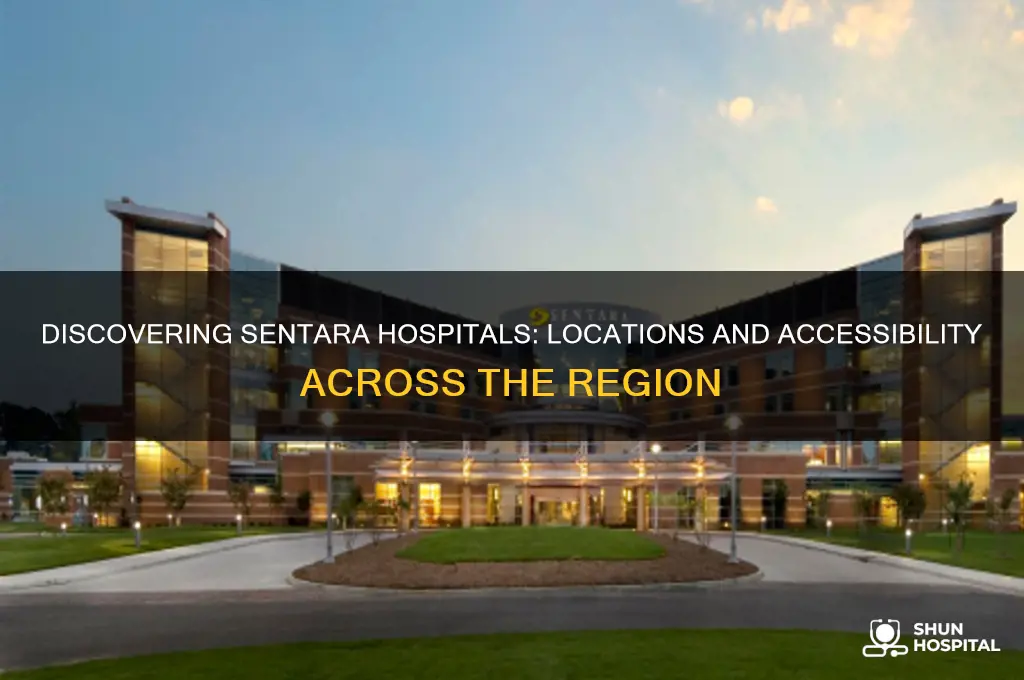 where are the sentara hospitals