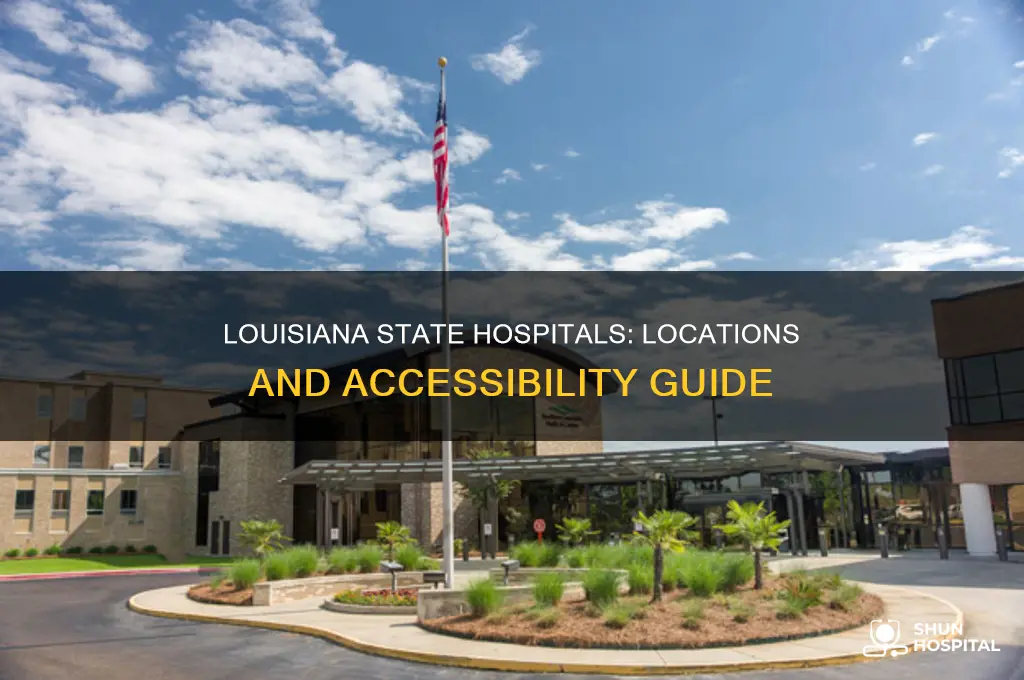 where are the state hospitals in louisiana