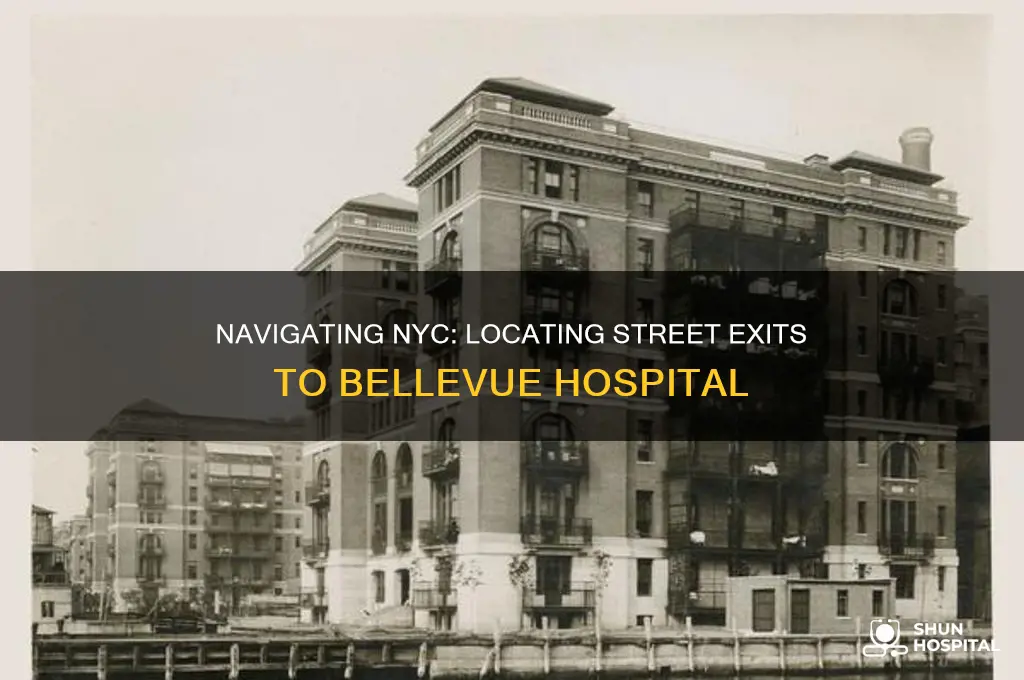 where are the street exits to bellevue hospital in nyc
