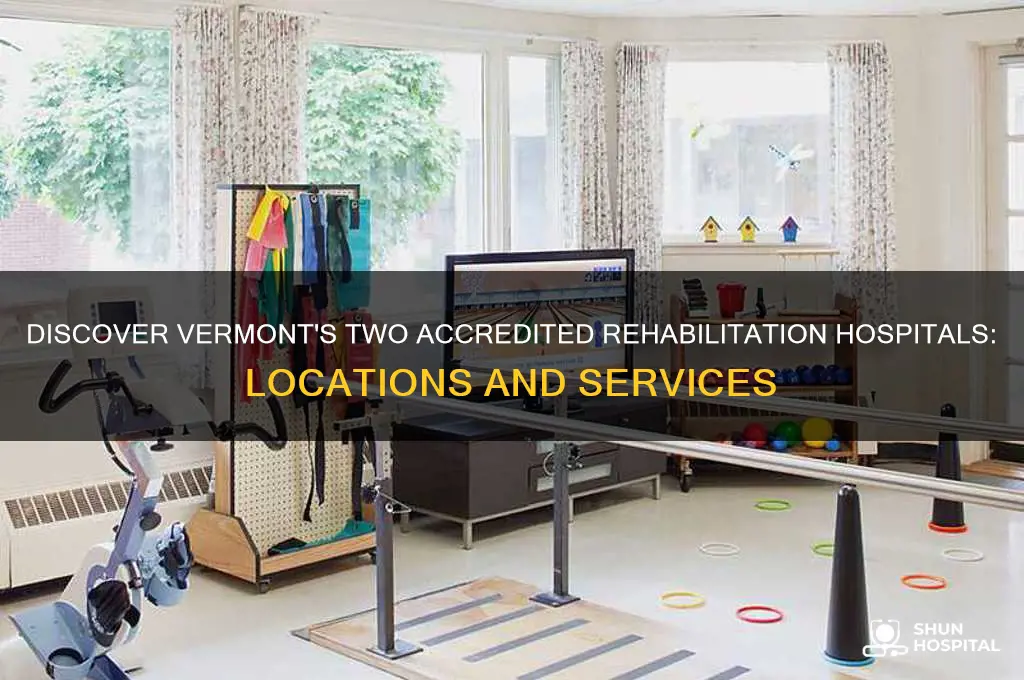 where are the two accredited rehabilitation hospital in vt
