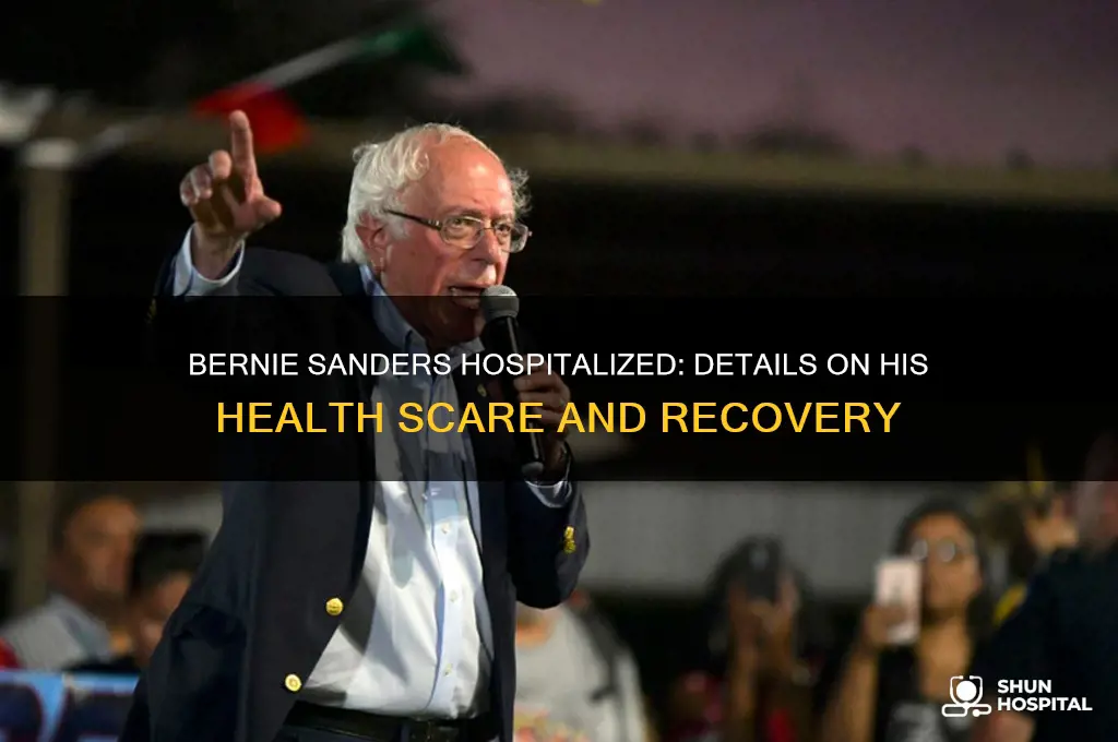 where bernie hospitalized