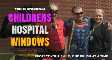 Superman's Heroic Window Washing at Children's Hospital: Location Revealed