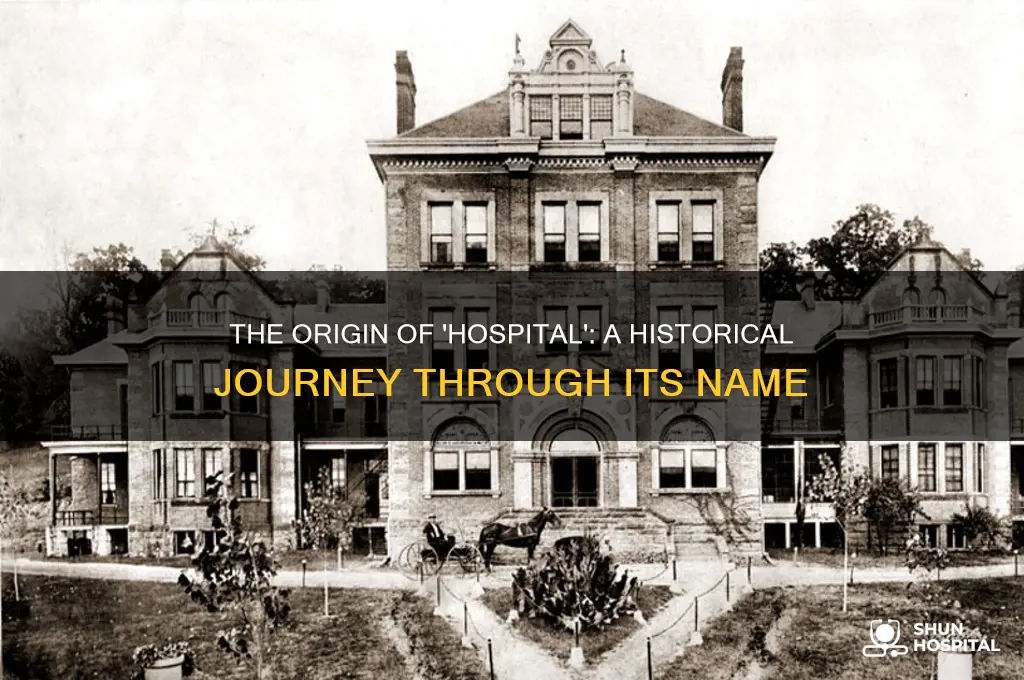where did the name hospital come from