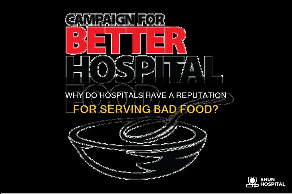 where did the stereotype that hospitals have bad food