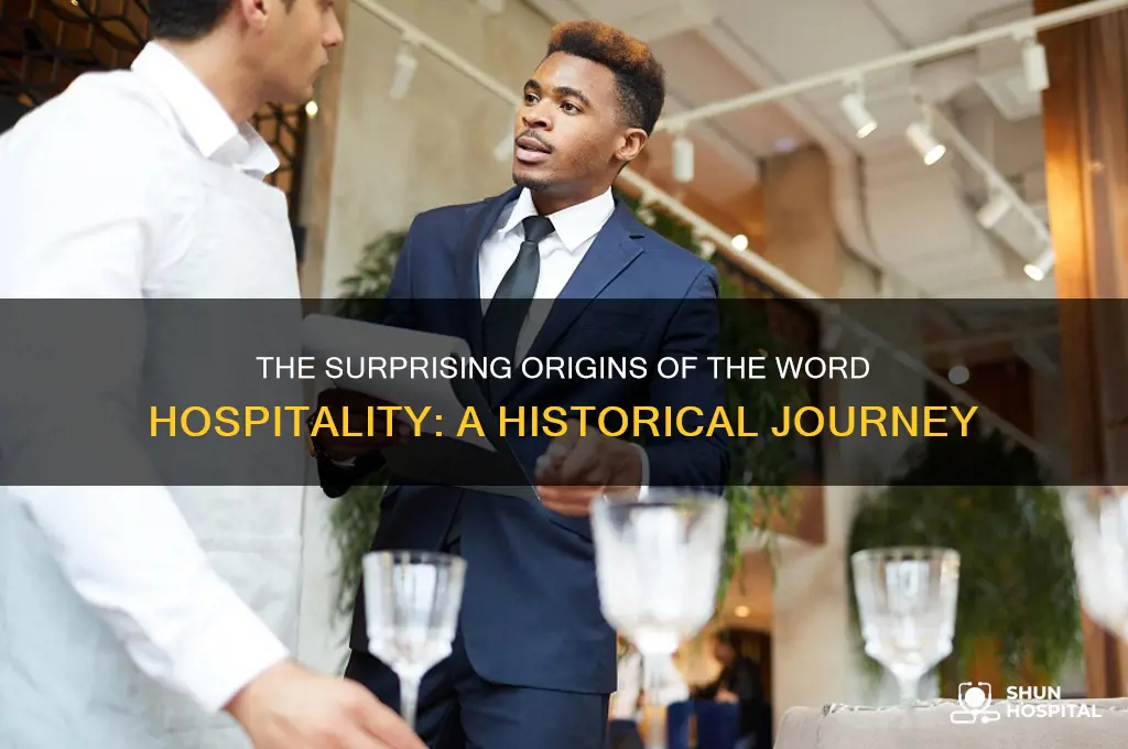 where did the word hospitality come from