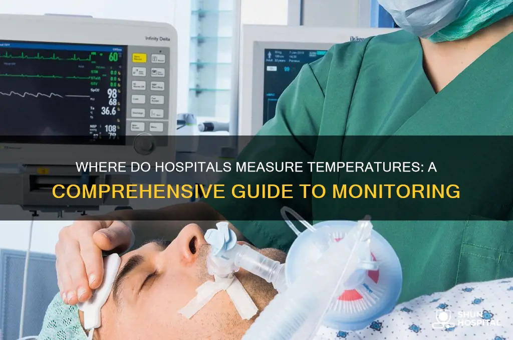 where do hospitals read temperatures