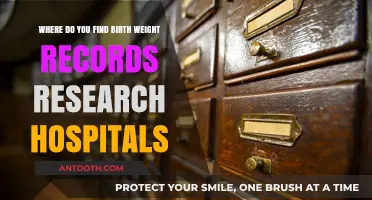 Locating Birth Weight Records: Research Hospitals and Archives Guide
