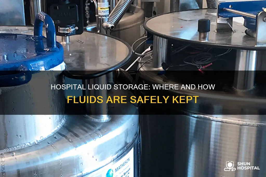 where does a hospital store all of the liquids
