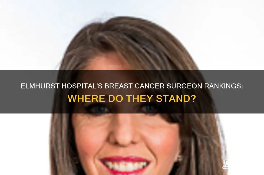 where does elmhurst hospital rank in breast cancer surgeons