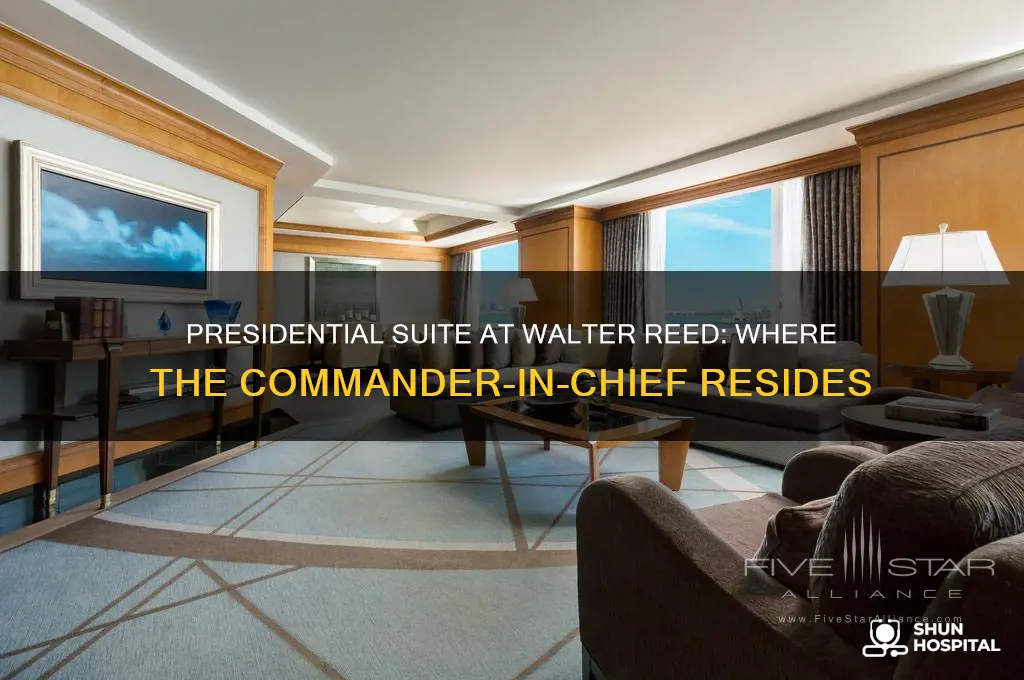 where does the president stay at walter reed hospital