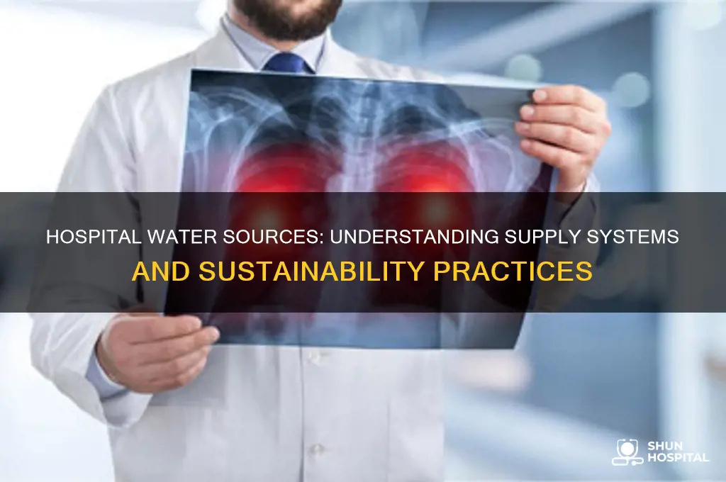 where does water come from for hospitals