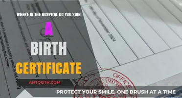 Where to Sign a Birth Certificate in the Hospital: A Guide