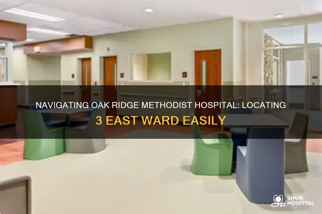 where is 3 east at oak ridge methodist hospital
