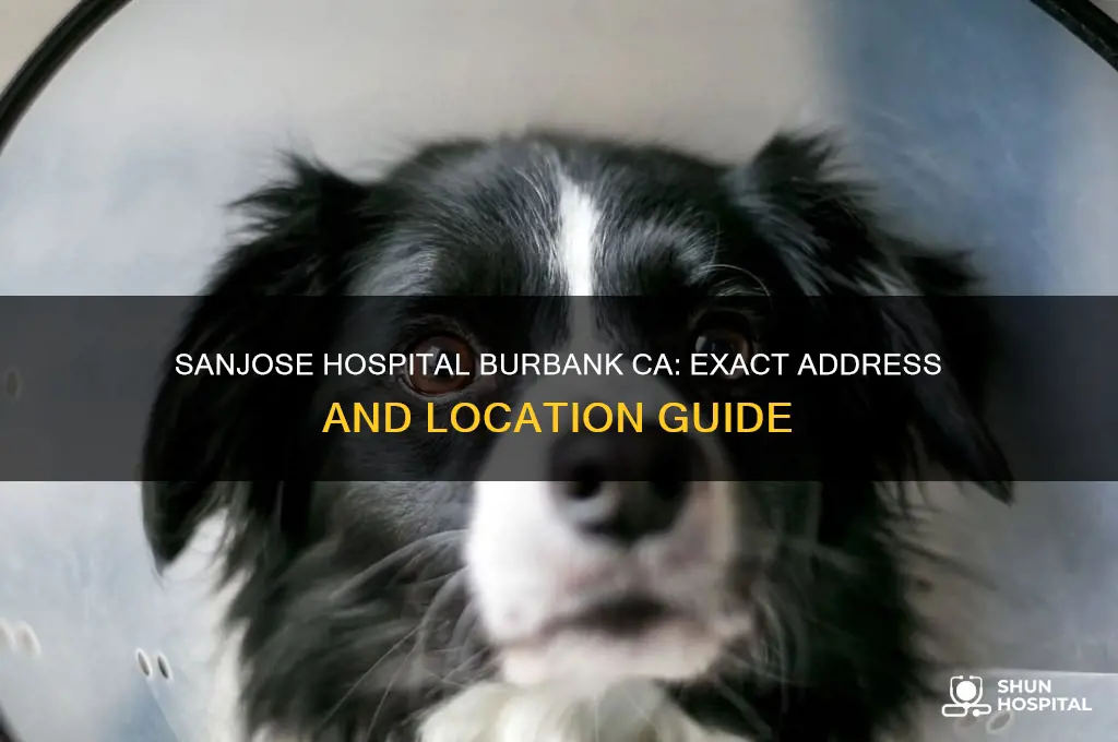 where is addresds of sanjose hospital in burbank ca