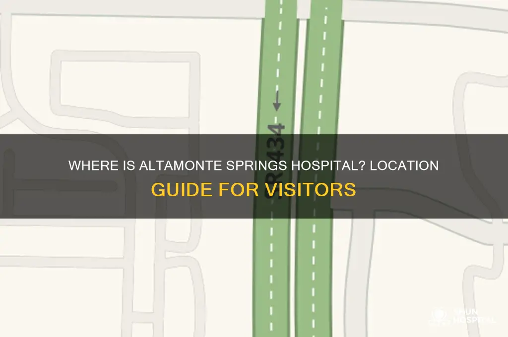 where is altamonte springs hospital
