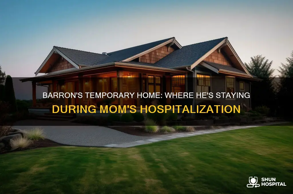 where is barron staying during mom