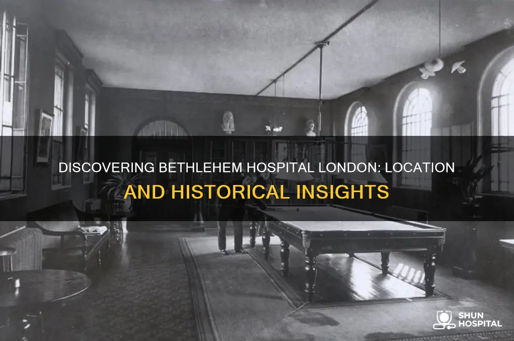 where is bethlehem hospital london