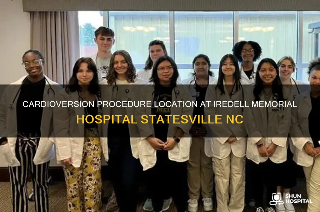 where is cardioversion done at iredell memorial hospital statesville nc