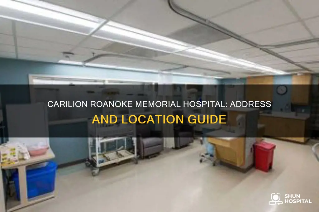 where is carilion roanoke memorial hospital located
