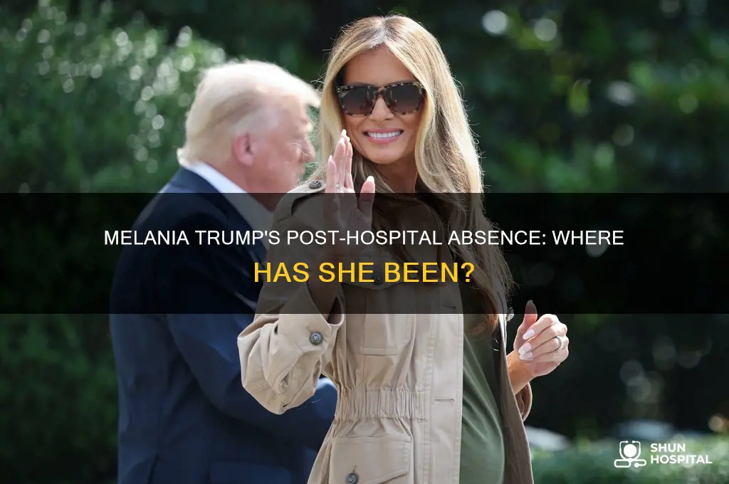 where is melania since her hospital stay
