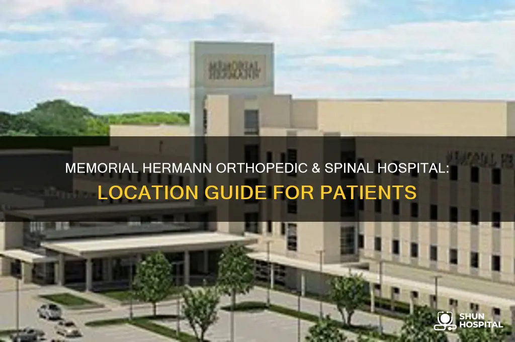 where is memorial hermann orthopedic & spinal hospital