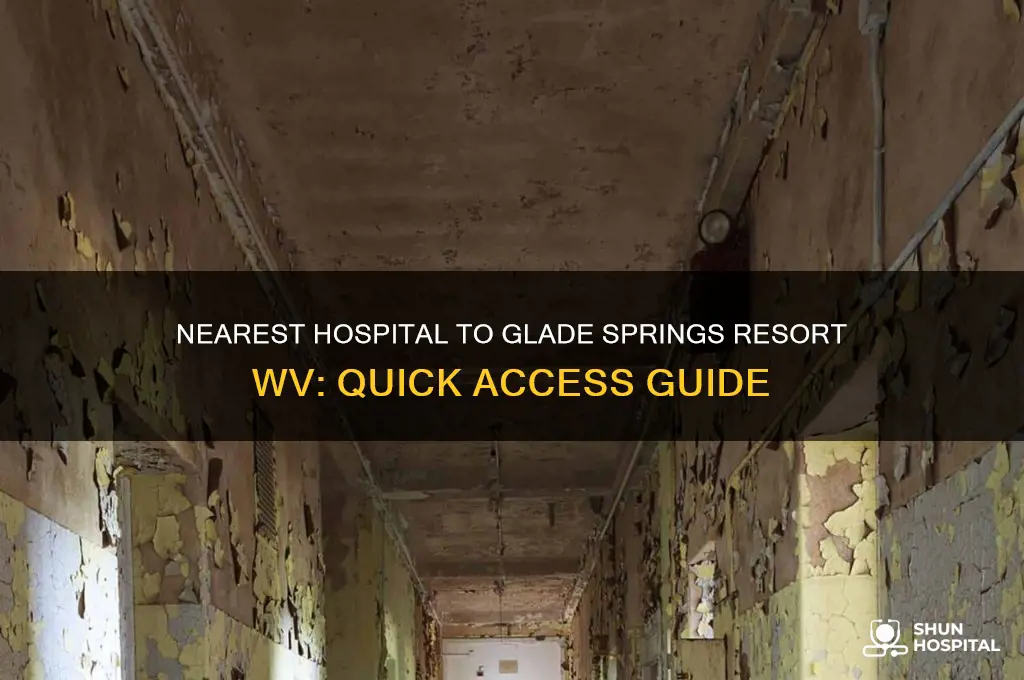 where is nearest hospital to glade springs resort wv