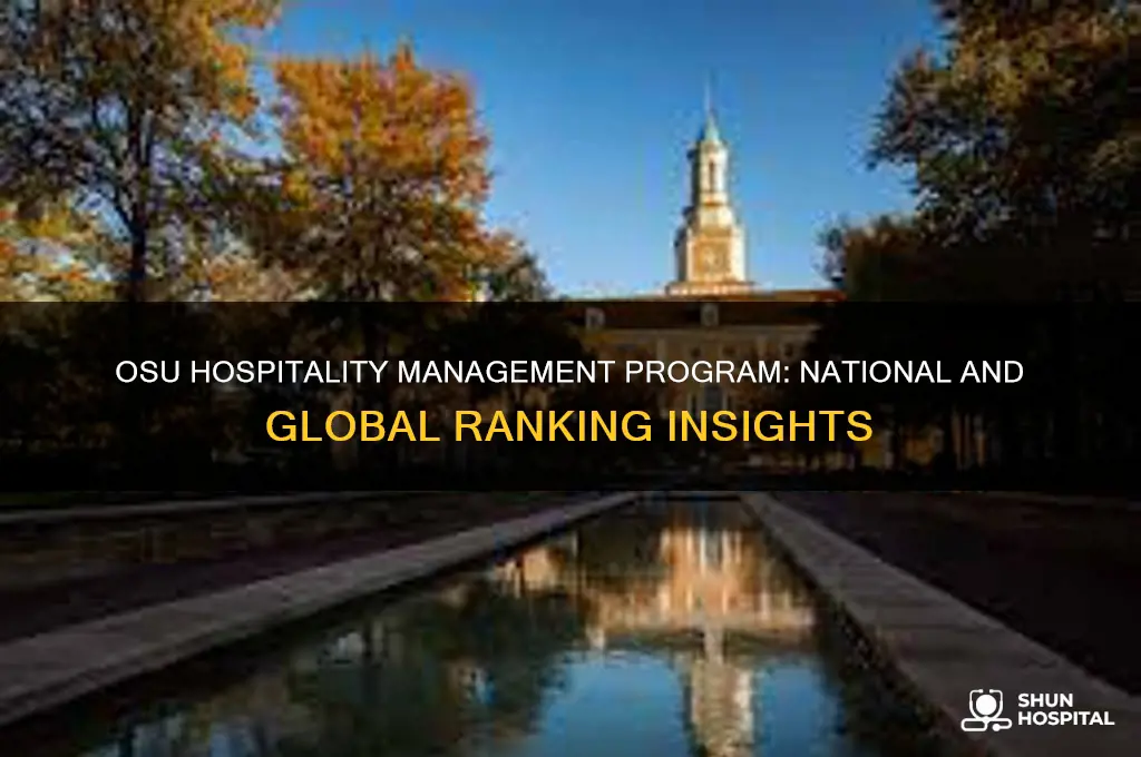 where is osu hospitality management program ranked