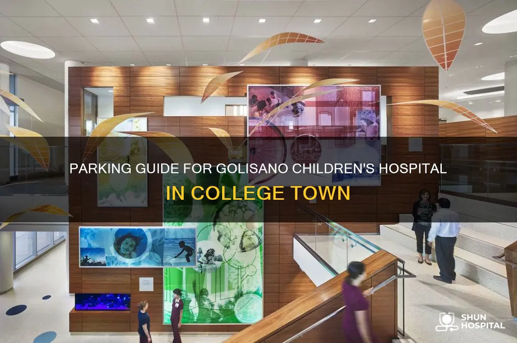 where is parking at college town for golisano childrens hospital