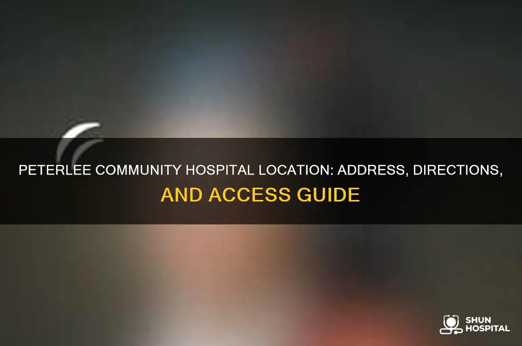 where is peterlee community hospital