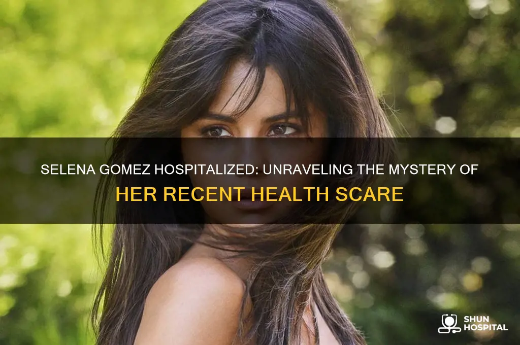 where is selena gomez hospitalized