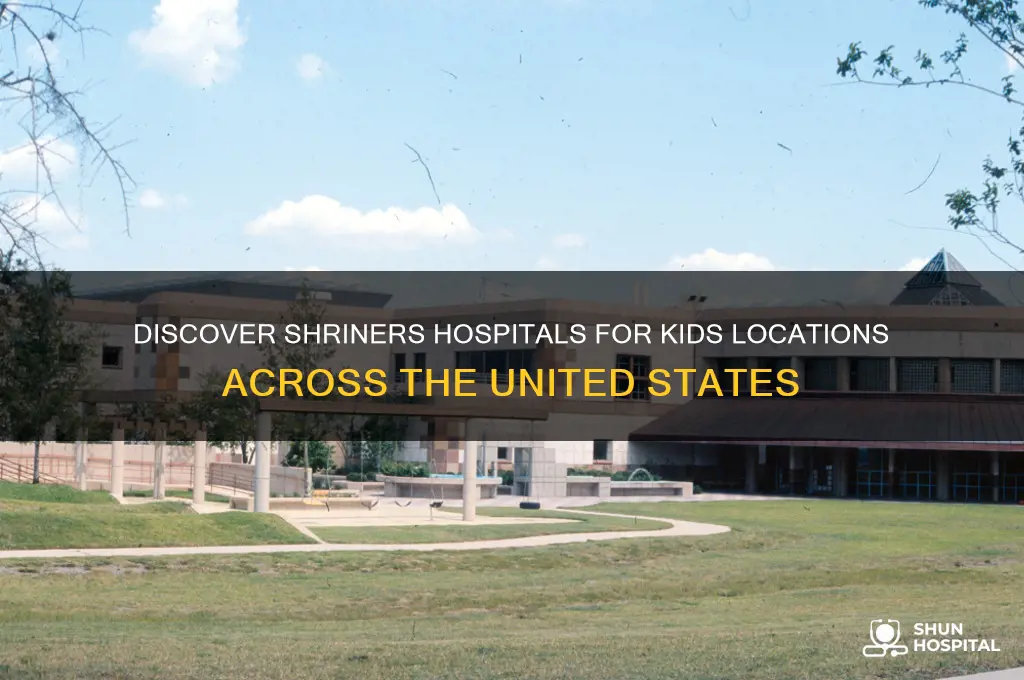 where is shriners hospital for kids located
