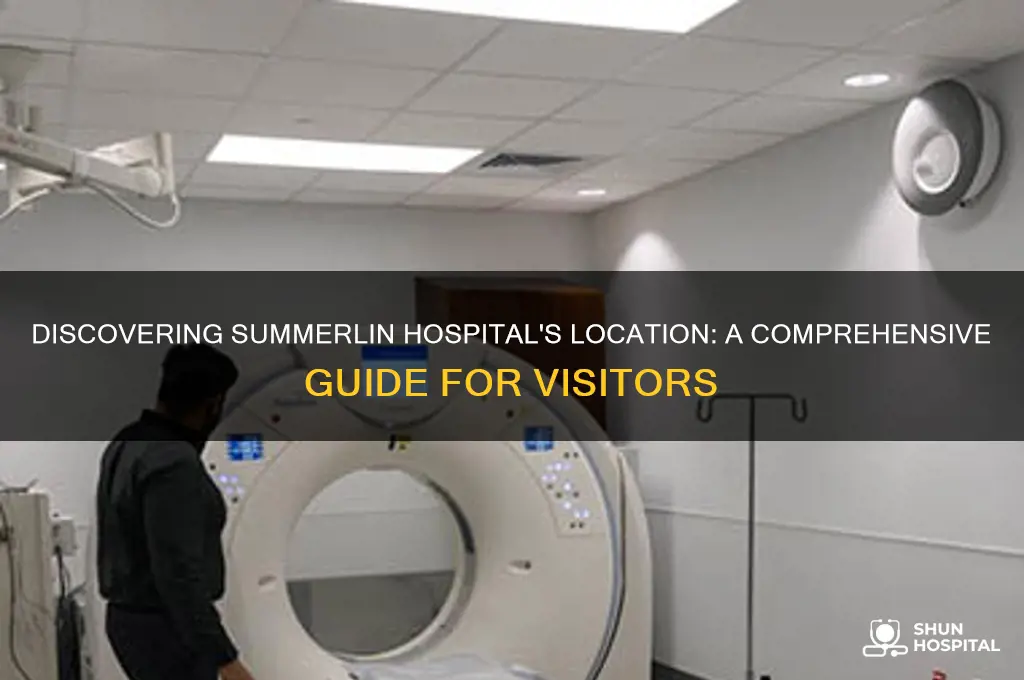 where is summerlin hospital