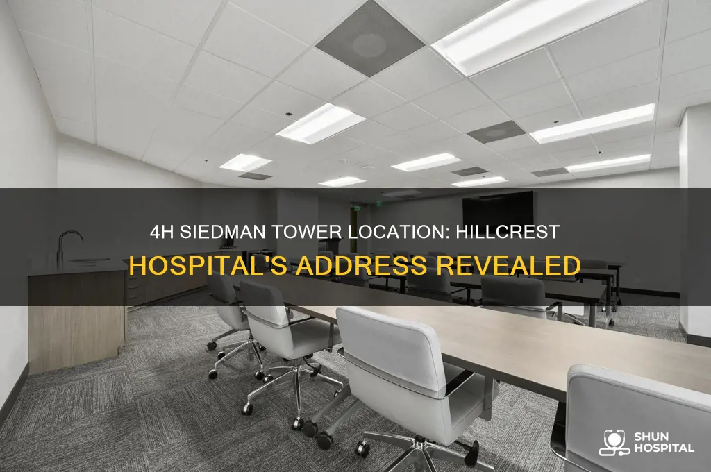 where is the 4h siedman tower located at hillcrest hospital