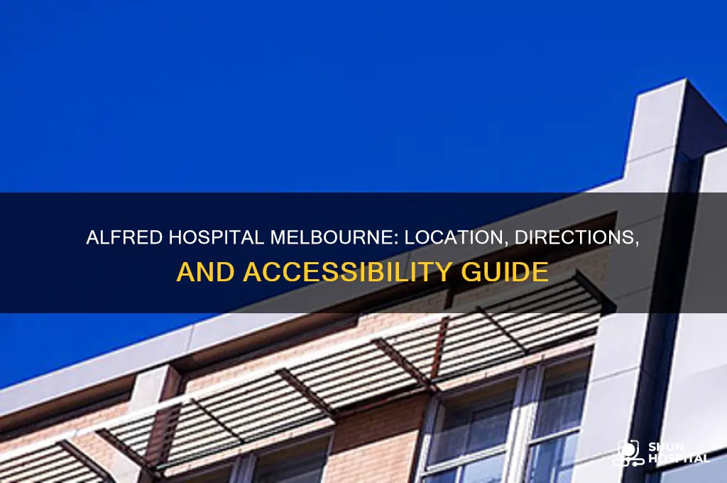 where is the alfred hospital in melbourne