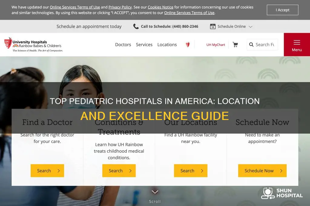 where is the best pediatric hospital located in america