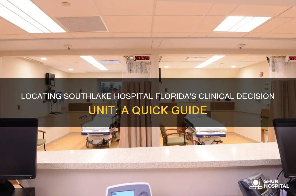 where is the clinical decision unit at southlake hospital florida