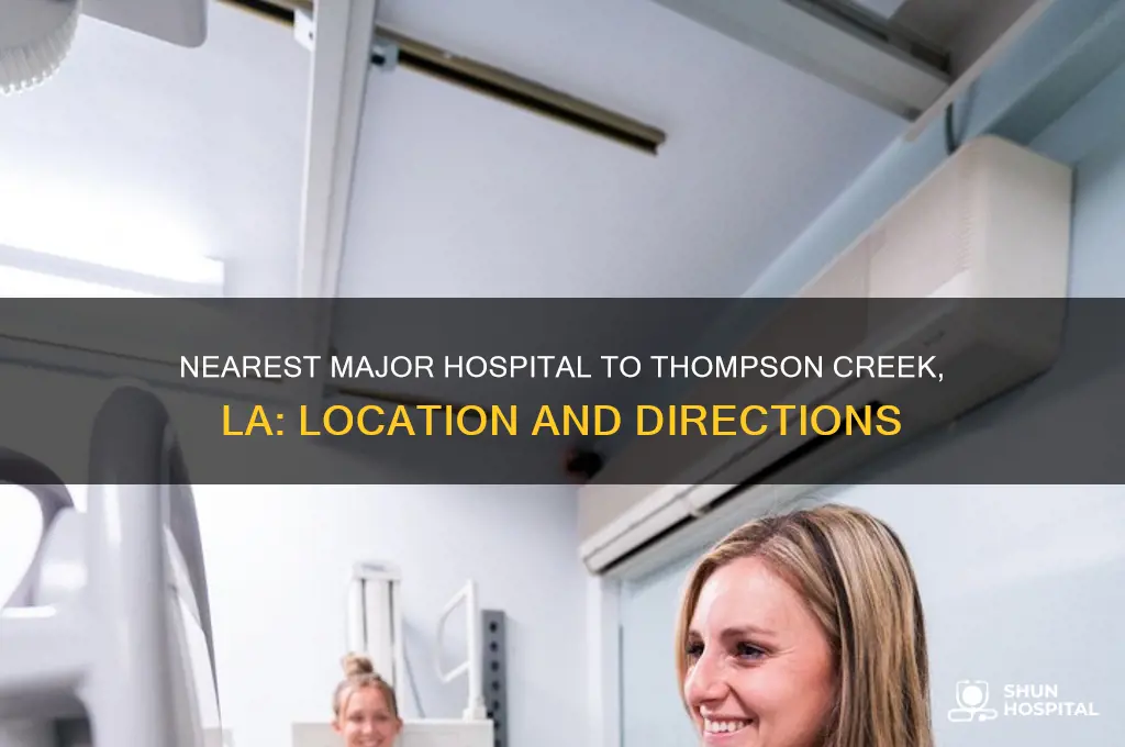 where is the closest big hospital from thompson creek la