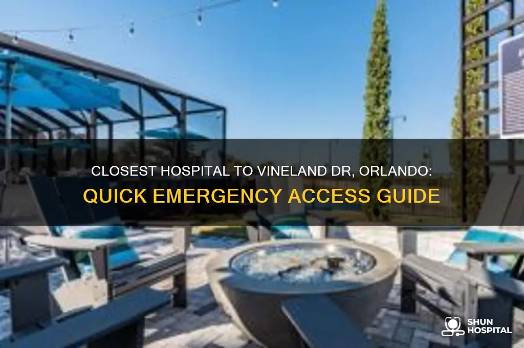 where is the closest hospital near vineland dr orlando fl
