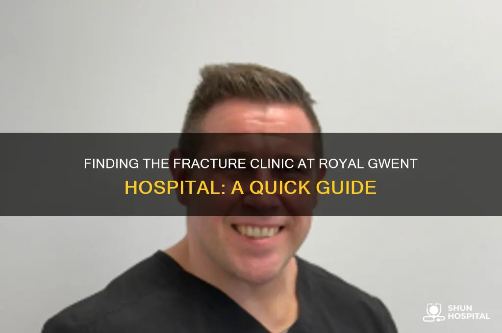 where is the fracture clinic in the royal gwent hospital