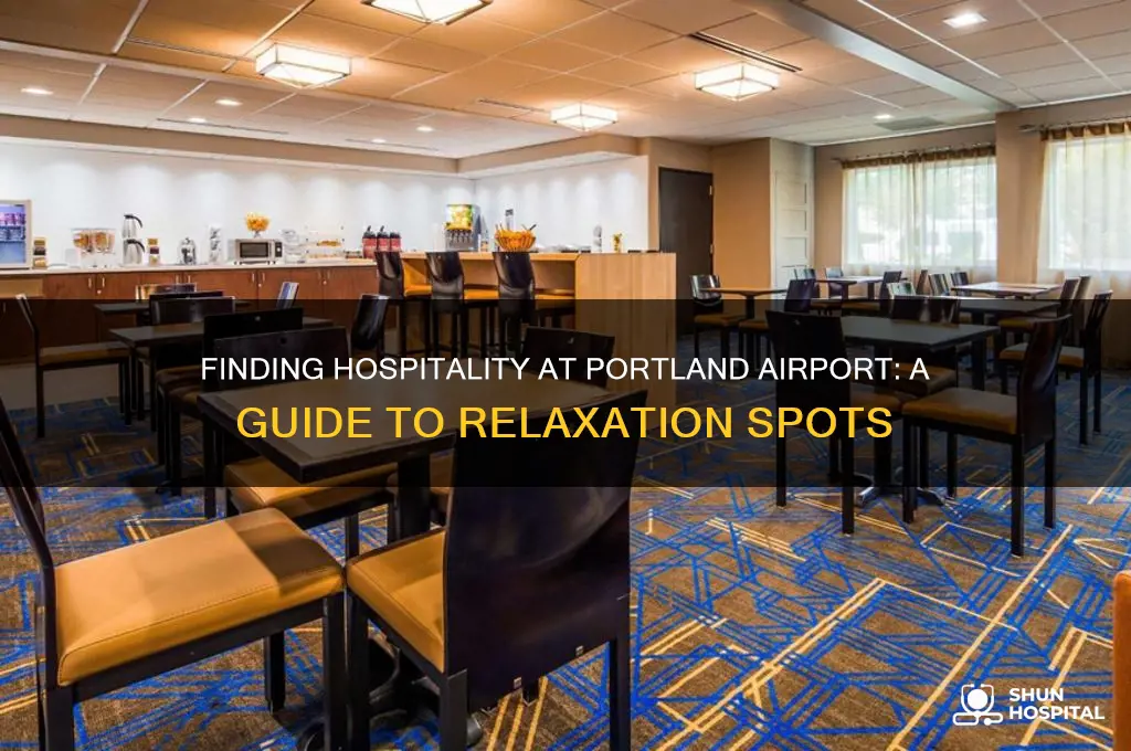 where is the hospitality area at the portland airport
