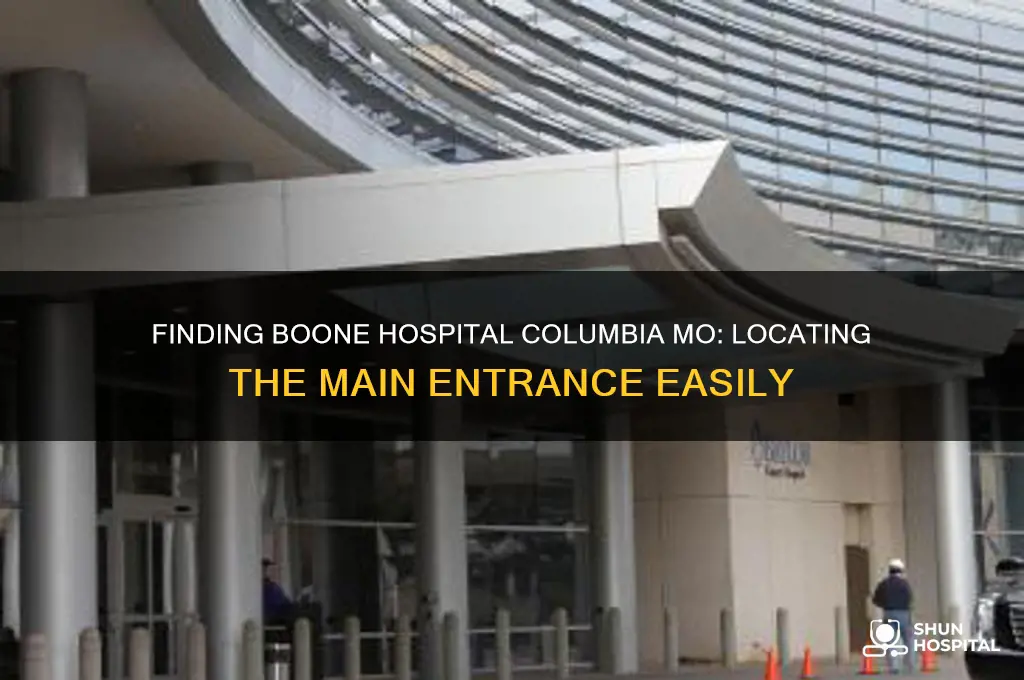 where is the main entrance at boone hospital columbia mo