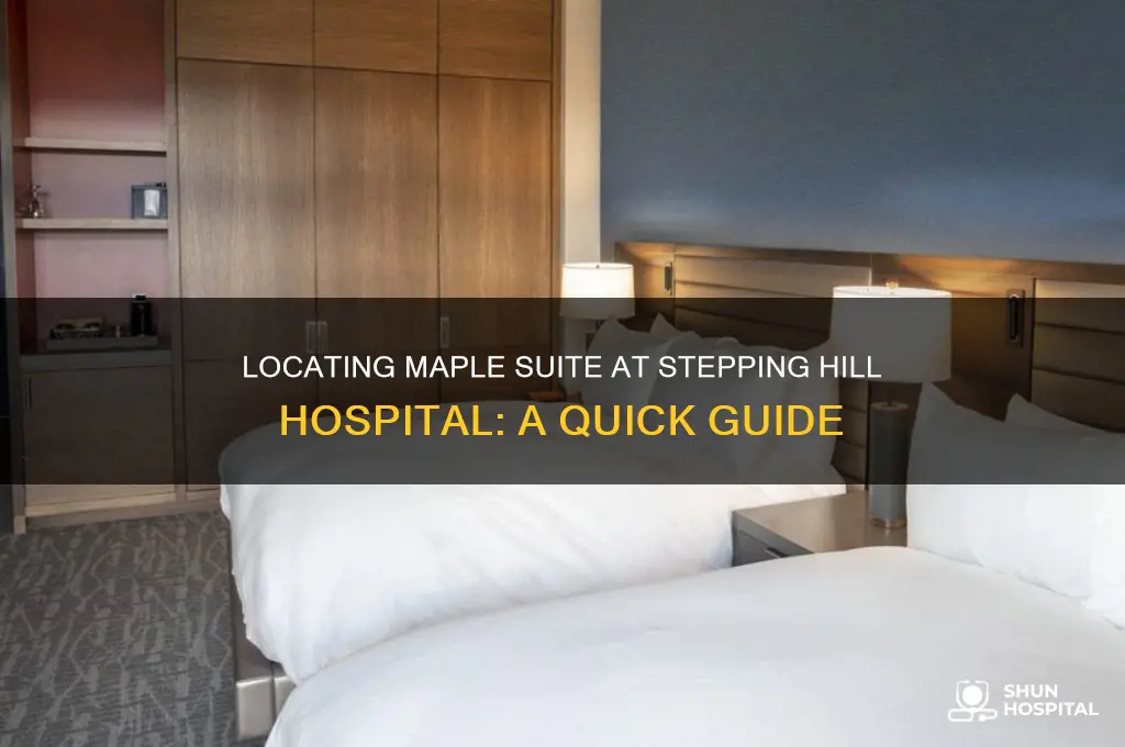 where is the maple suite at stepping hill hospital