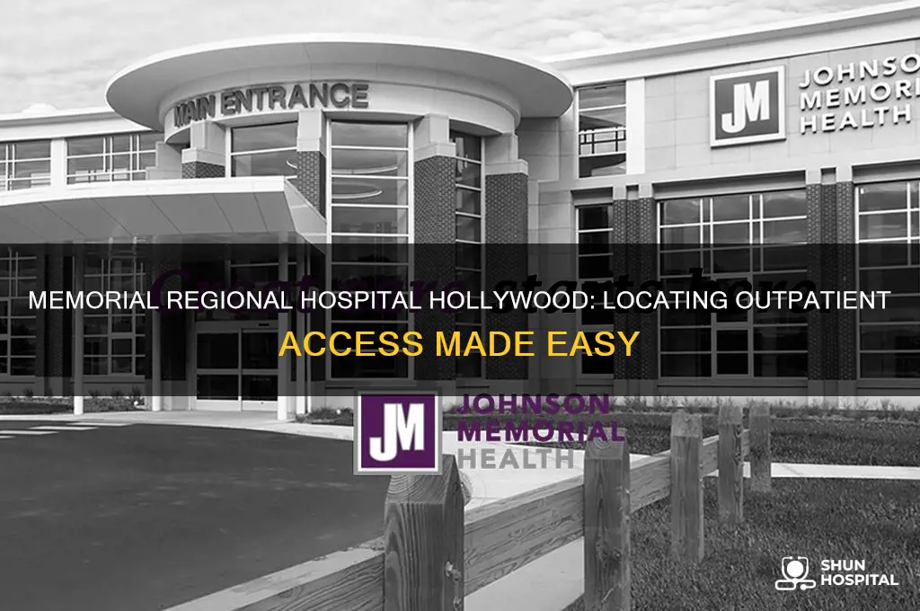 where is the outpatient access of memorial regional hospital hollywood
