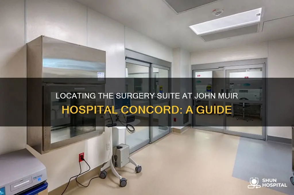 where is the surgery suite at john muir hospital concord