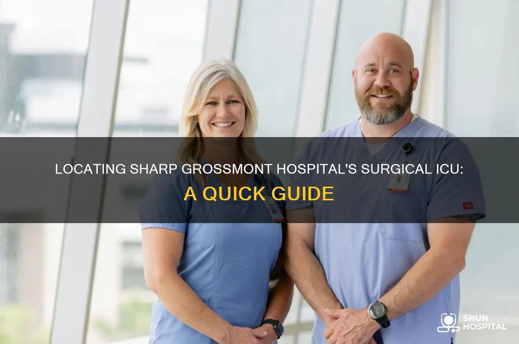 where is the surgical icu in sharp grossmont hospital