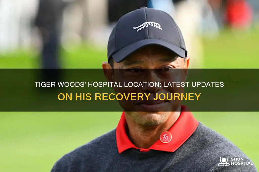 where is tiger woods in the hospital