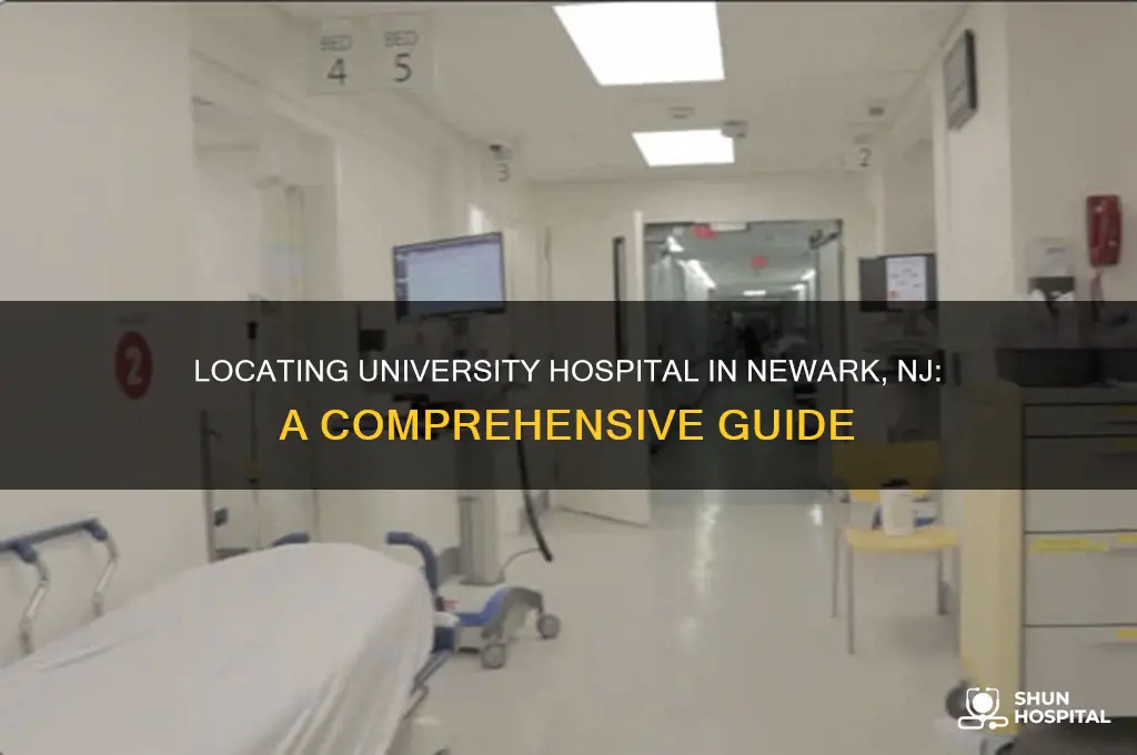 where is university hospital in newark nj