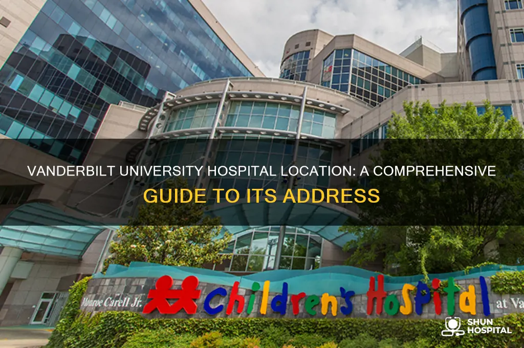 where is vanderbilt university hospital