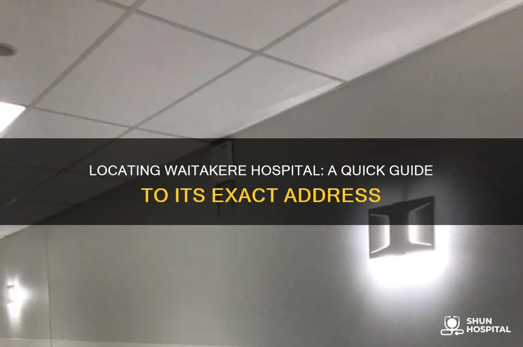 where is waitakere hospital