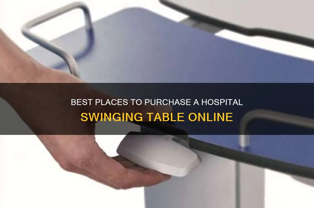 where to buy a hospital swinging table